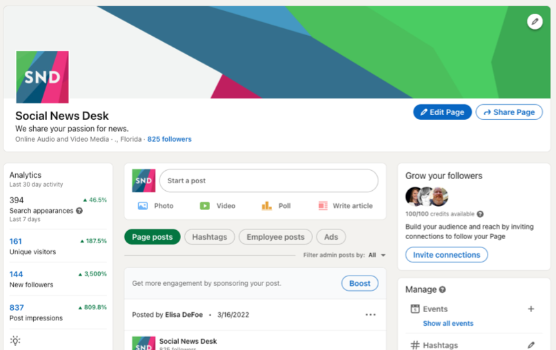 SND Dashboard: LinkedIn Publishing Now Available