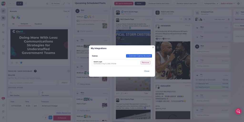 Connect Canva Account