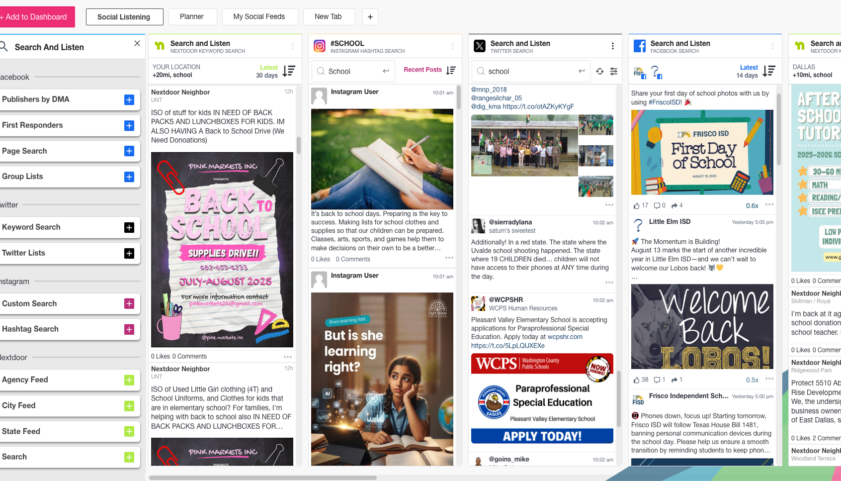 Education Search & Listen