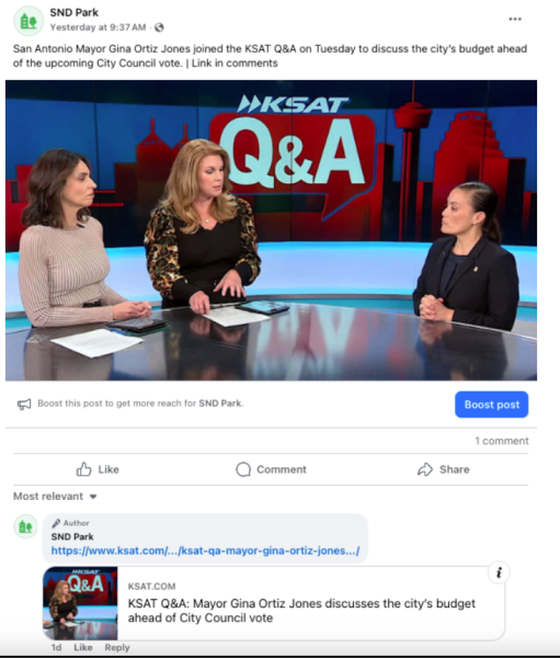 Facebook text post with automated link in comments Facebook text post with automated link in comments