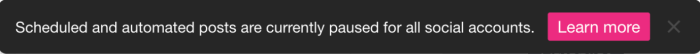Pause All Posts: Team members will see a banner alerting them that posts are paused, keeping everyone on the same page.